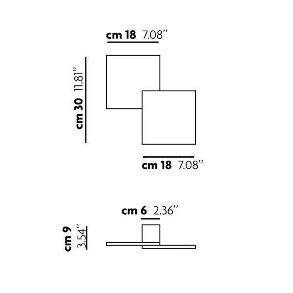Studio Italia Design Puzzle Wall&Ceiling AP2-PL2 настенный светильник 101811 - Вид №6