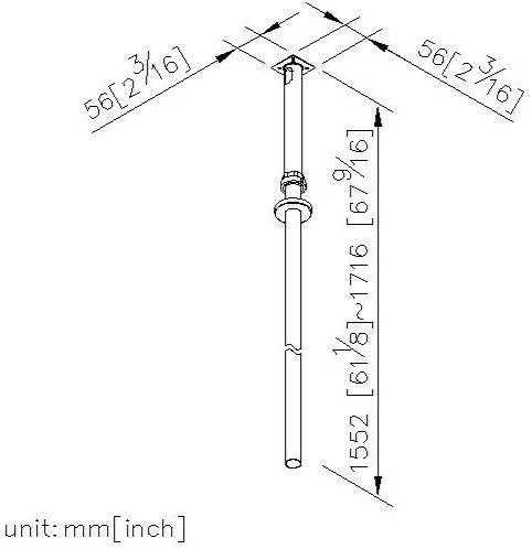 JUSTIME Инфракрасный смеситель для мойки потолочный из нержавеющей стали Lucky 7 6777-s7-80ma - Вид №5