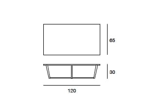 Низкий прямоугольный журнальный столик с мраморной столешницей Pacini & Cappellini City ARCH-00086668 - Вид №2