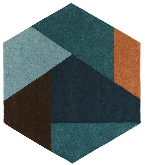 Toulemonde Bochart Шерстяной коврик с геометрическими мотивами Access sun-id-1480762 - Вид №1