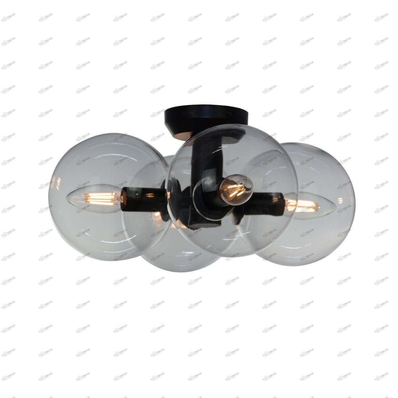 Потолочная люстра ST Luce Rosello SL424.402.04 ST LUCE ДИЗАЙНЕРСКИЕ, ROSELLO 279209 Черный 