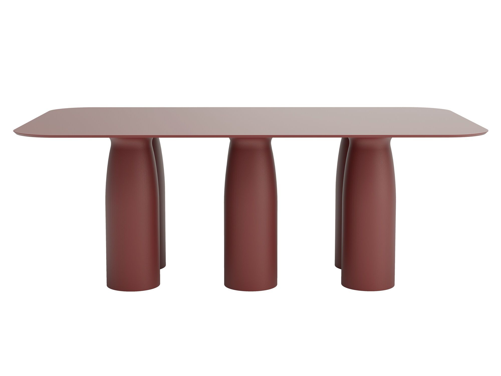 Прямоугольный обеденный стол из полиэтилена с верхней частью HPL Qeeboo Toto, Totino, Tata ARCH-00128628 - Вид №1