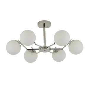 Люстра потолочная «Golfo» 5050-6 6 ламп 18 м² цвет серый