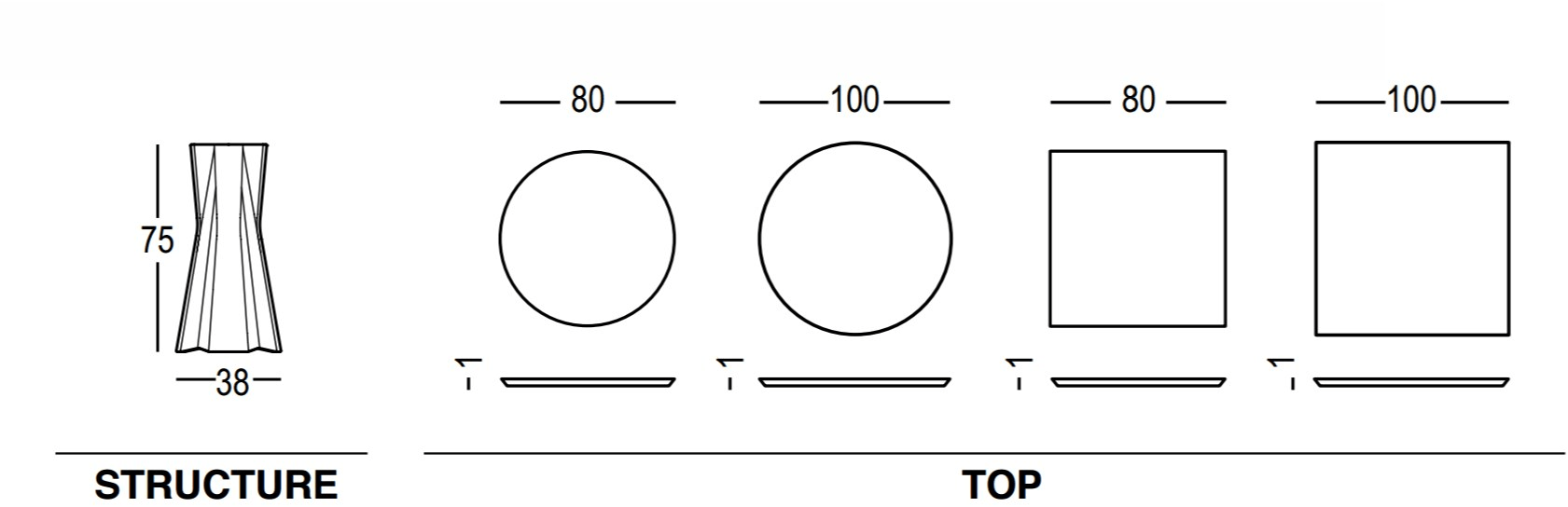 Plust Пластиковый световой стол в современном стиле Frozen sun-id-1503117 - Вид №3