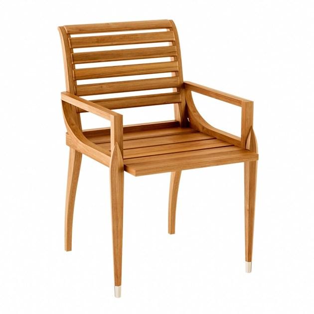 ASTELLO Садовый стул из тика с подлокотниками Iris Ir.sf1.l1 - Вид №1