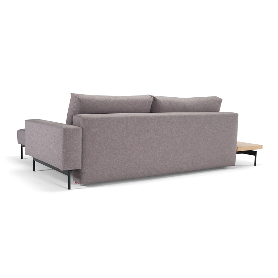 Диван Bragi с одним мягким подлокотником и столиком из дуба, светло-серый Innovation Living BRAGIT217 - Вид №4