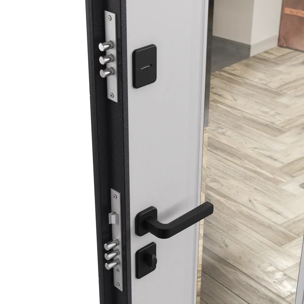 Дверь входная металлическая Гибсон 95x205 см левая скай беленый с зеркалом TOREX STLM-2202041 - Вид №3