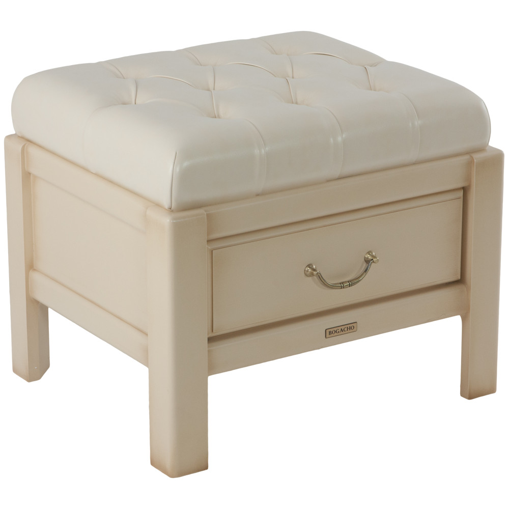 11099 Банкетка Лотос 4 Айвори Молочный BOGACHO 4627138157619