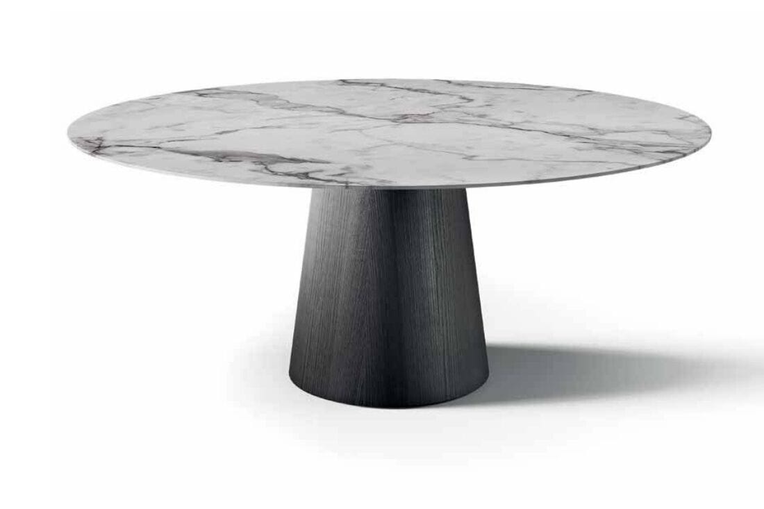 Круглый обеденный стол с гладкой основой Pacini & Cappellini Shell ARCH-00045003 - Вид №1