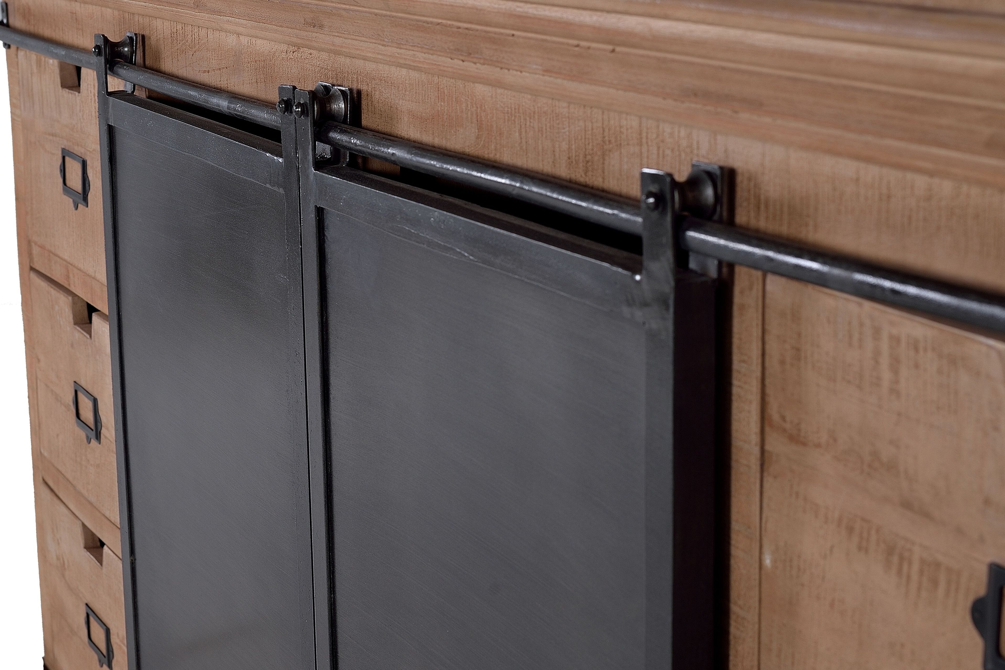 Шкаф из манго с выдвижными ящиками и дверцами Giner y Colomer Industrial ARCH-00103734 - Вид №3