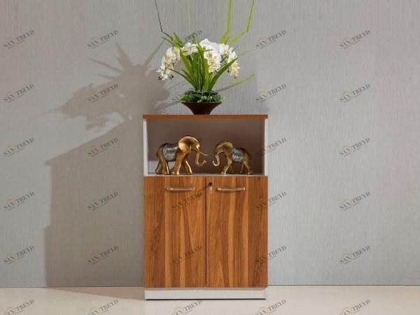 Arrediorg.it® Низкий офисный ящик для хранения из дерева с распашными дверцами Evolutio sun-id-1398987