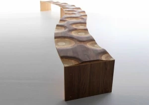 Casamania & Horm Модульная скамья из массива дерева Ripples