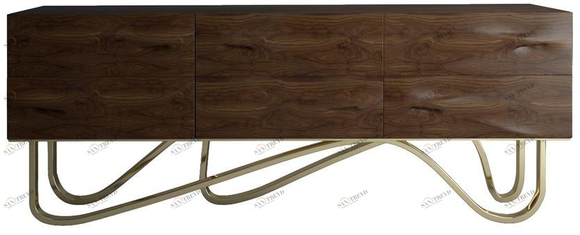 Malabar Буфет из орехового дерева с ящиками sun-id-1422158