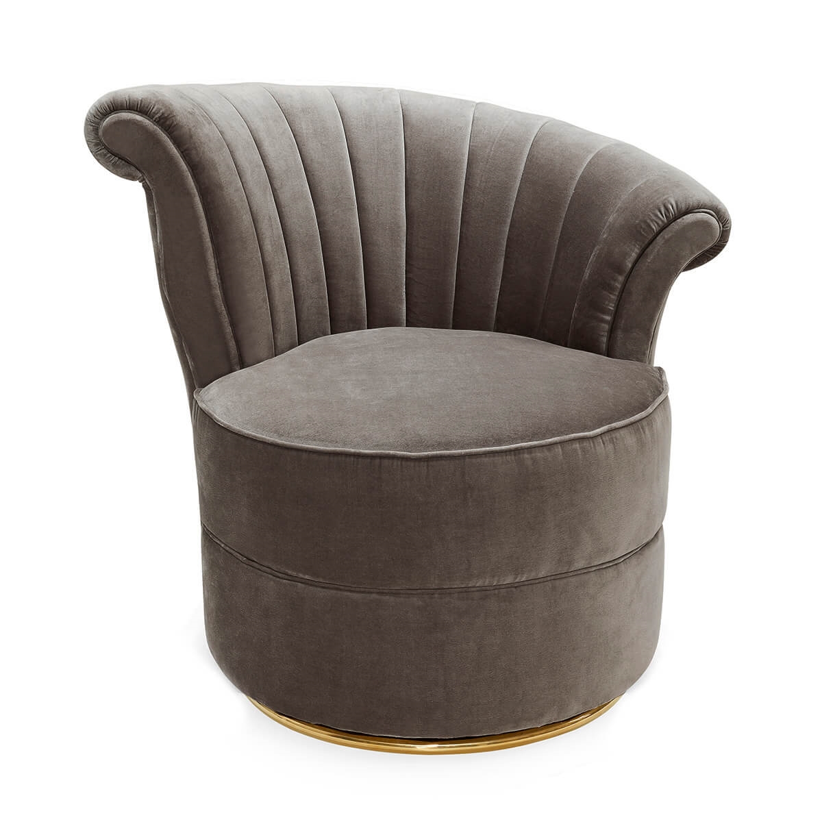 700397-90 ABHIKA КРЕСЛО FANIT VELVET BLACK  - Вид №4