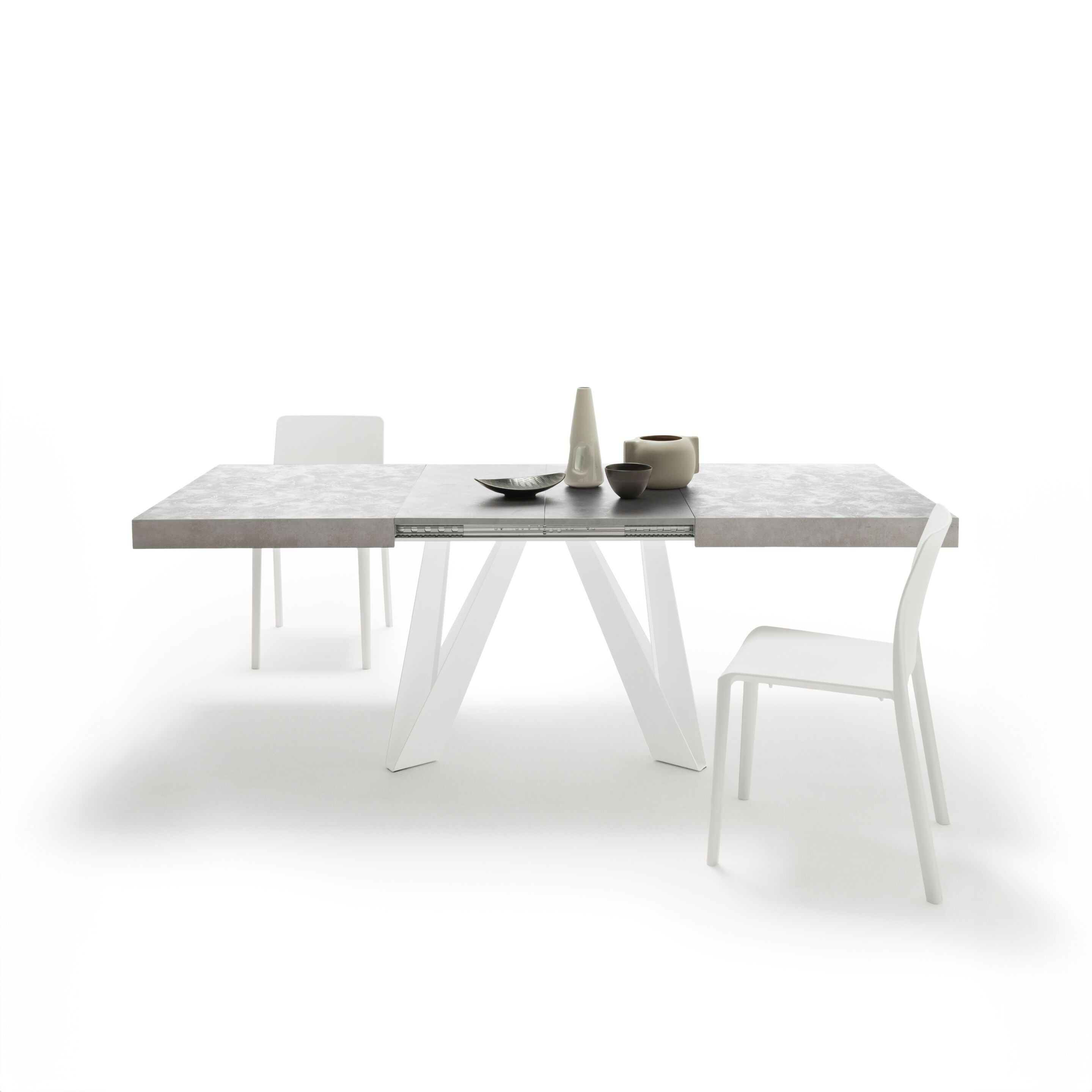 Выдвижной прямоугольный стол из железа с меламиновой столешницей Mobili Fiver ROMINA ARCH-00069646 - Вид №90