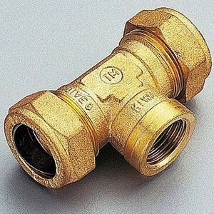 Тройник ВР 22 x 3/4" x 22 обжим TIEMME