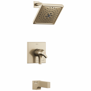 T17474-CZ Monitor® 17 Series H2Okinetic® для ванны и душа Delta Faucet Zura Шампанское бронза