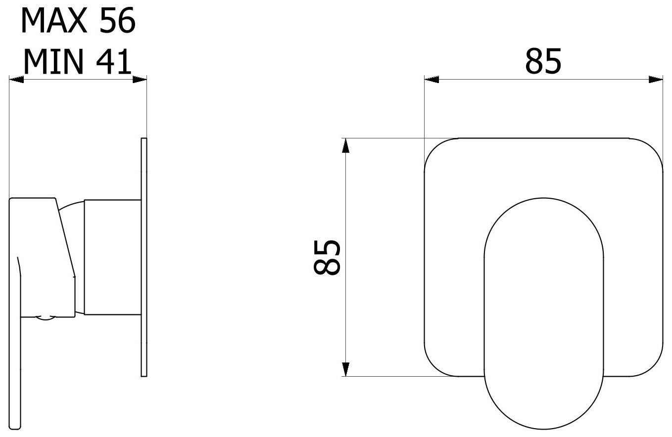 Односторонний настенный смеситель IB K2 ARCH-00145424 - Вид №7