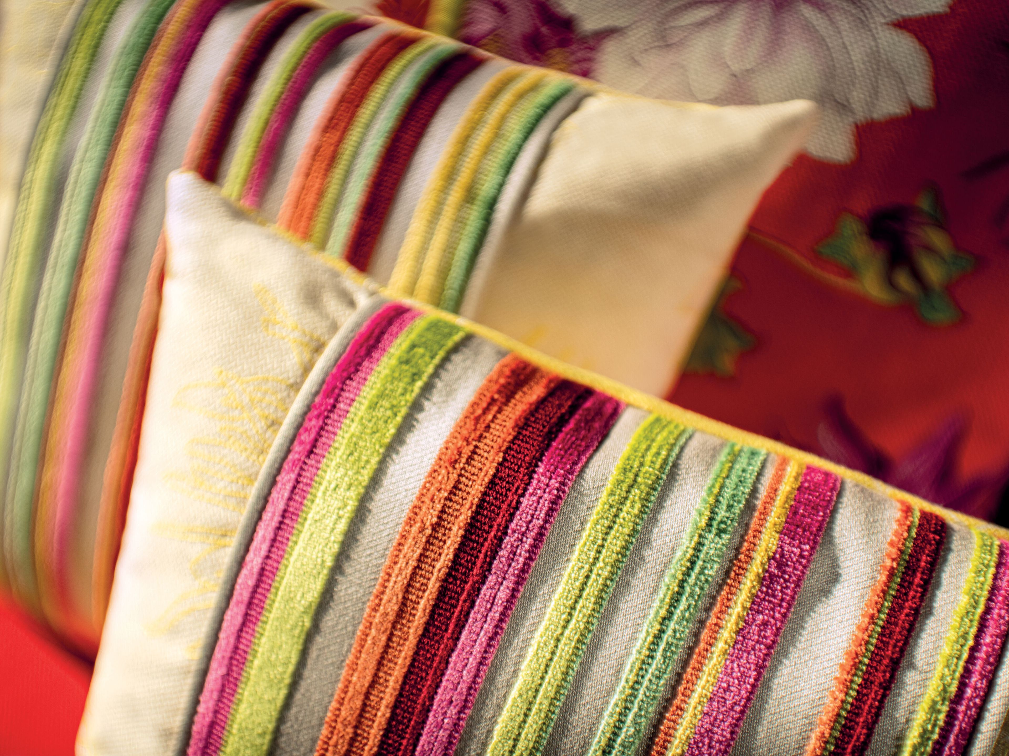 Ткань квадратная полосатая подушка K-3 Hana Pop ARCH-00074211 - Вид №2