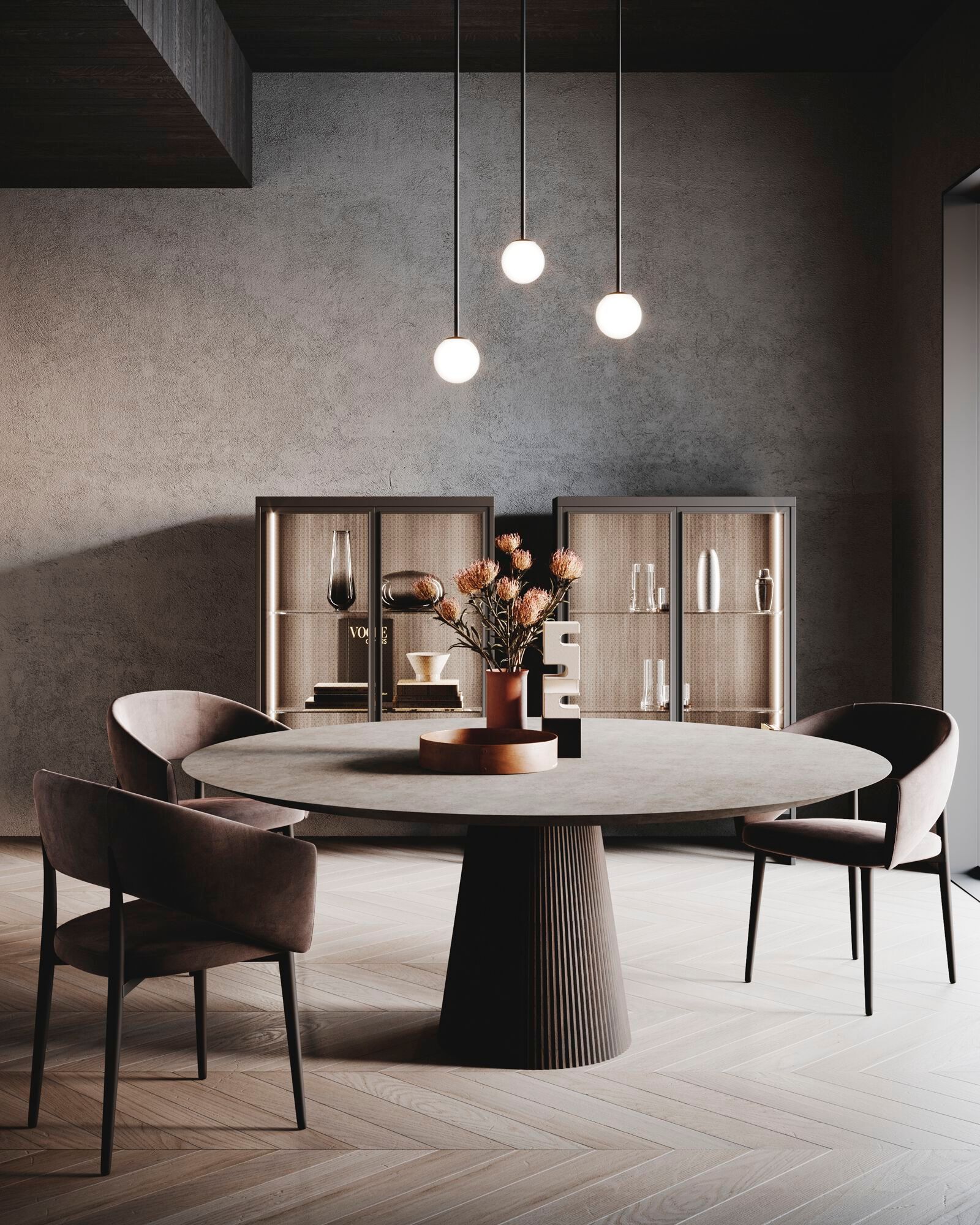 Круглый стол с керамогранитной столешницей Guzzini & Fontana House of Guitar ARCH-00085490 - Вид №1