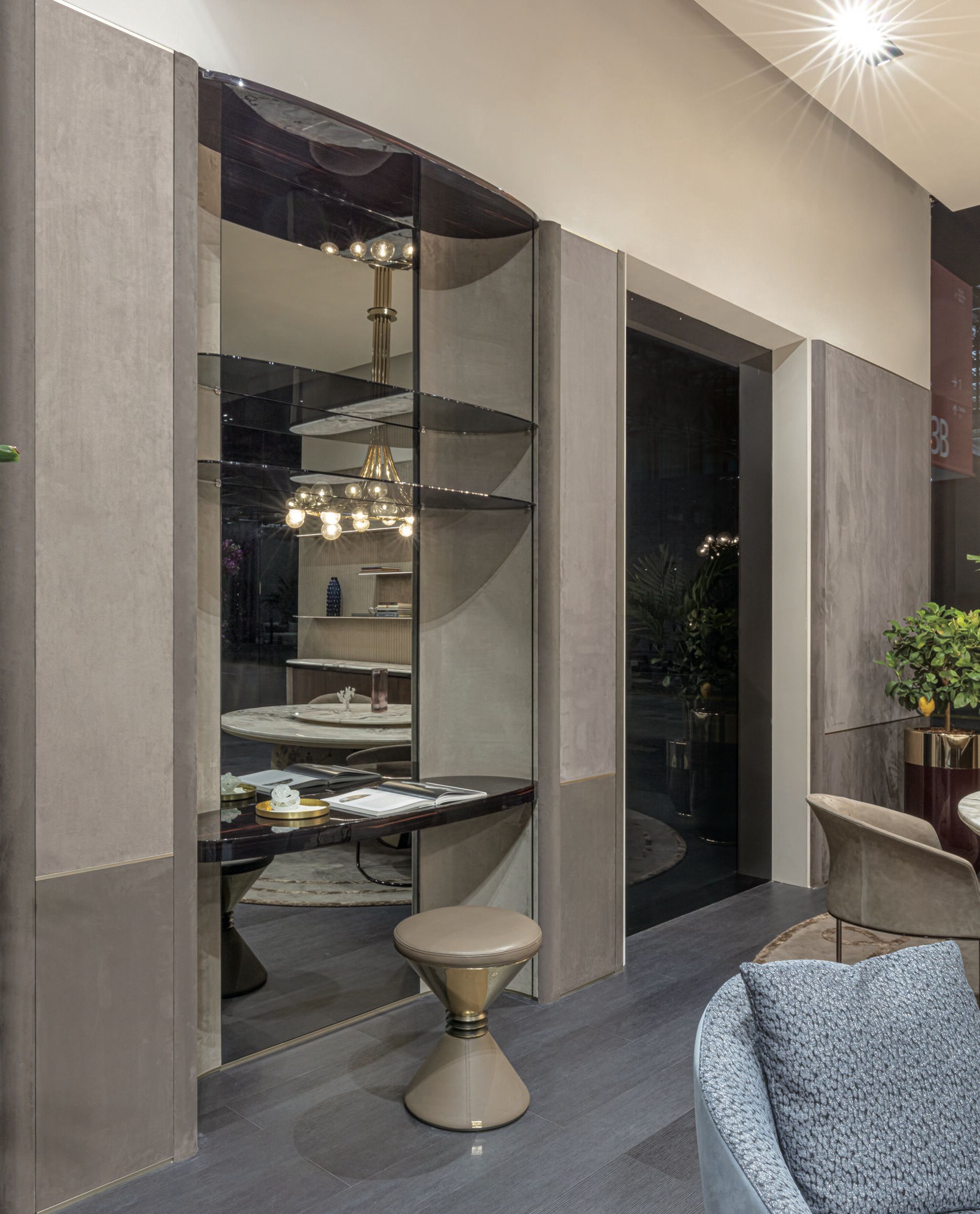 Обшивка из кожи Longhi FOREVER SYSTEM BEDROOM ARCH-00056468 - Вид №6