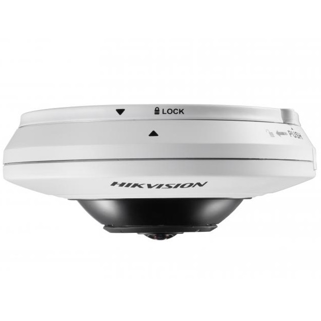 DS-2CD2955FWD-I (1.05mm) 5мп fisheye ip-камера c exir-подсветкой до 8м 1/2.5" progressive scan cmos; f=1.05мм; мех. ик-фильтр; 0.01лк@f1.2; h.265/h.264/mjpeg/h.265+/h.264+; 2560 × 1920@25к/с; wdr 120дб, 3d dnr, blc, roi; smart видеоаналитика; microsd до 1 Santreyd  - Вид №2