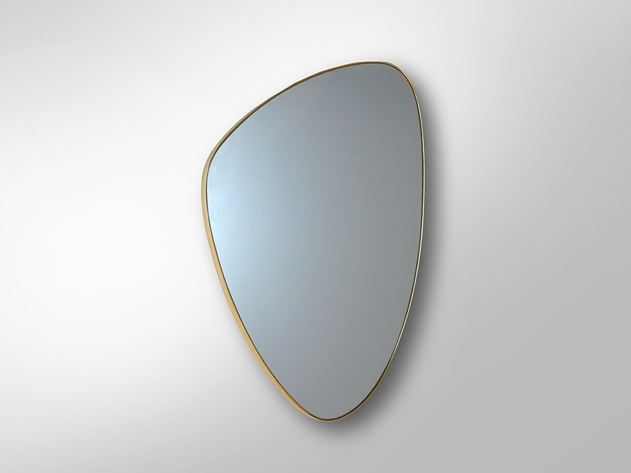 091272 Зеркало треугольное 84х55 золото Schuller Orio  - Вид №1