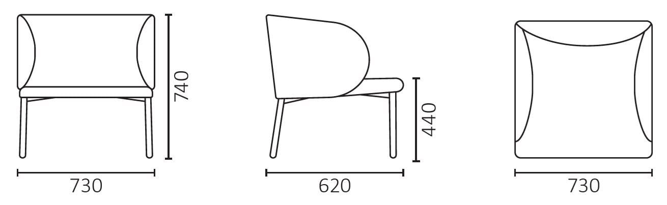 Тканевое кресло Leyform LIV ARCH-00118129 - Вид №4