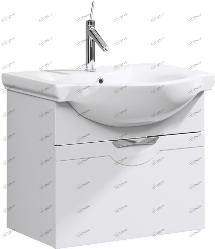 Vitra Arkitekt Раковина 66см, цв. белый AQWELLA N-Line 4047B0030001