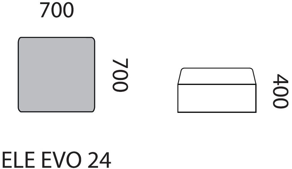 mminterier Квадратный пуф из ткани Element evo sun-id-1373137 - Вид №5