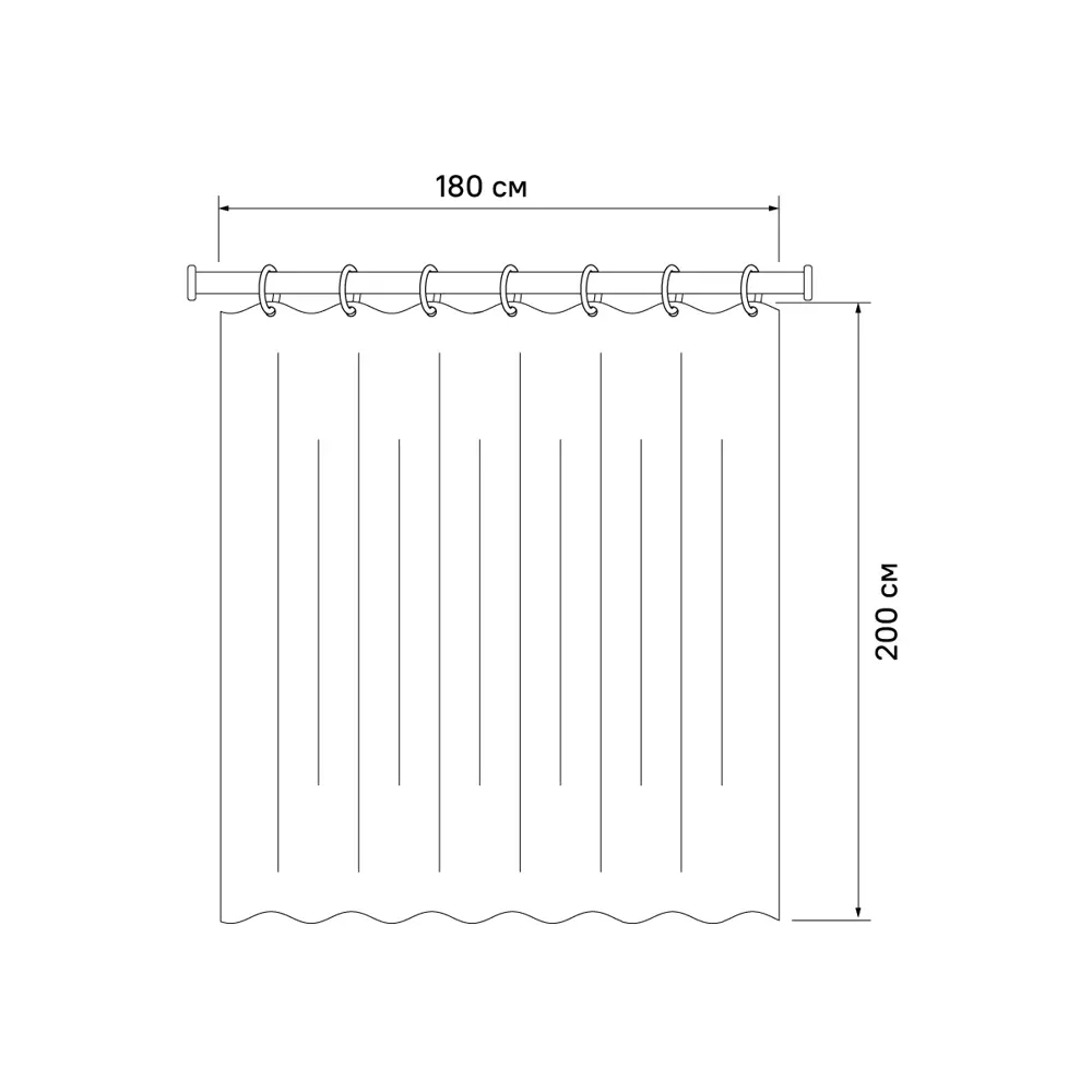 89380328 Штора для ванной Iddis Marble LM07P18i11 180x200 см полиэстер цвет серый/белый STLM-1564280 - Вид №9
