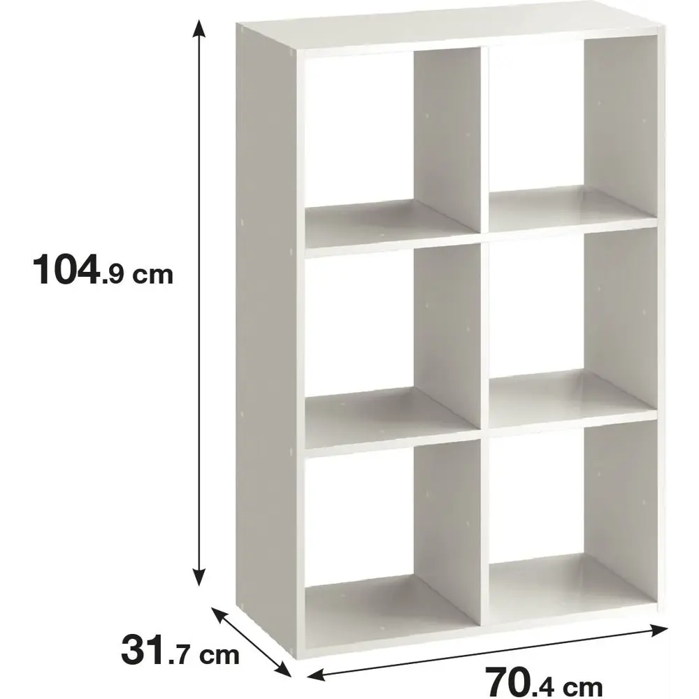 SPACEO Стеллаж «Куб» — модульная система хранения на 6 секций 82731914 STLM-0034905 - Вид №1