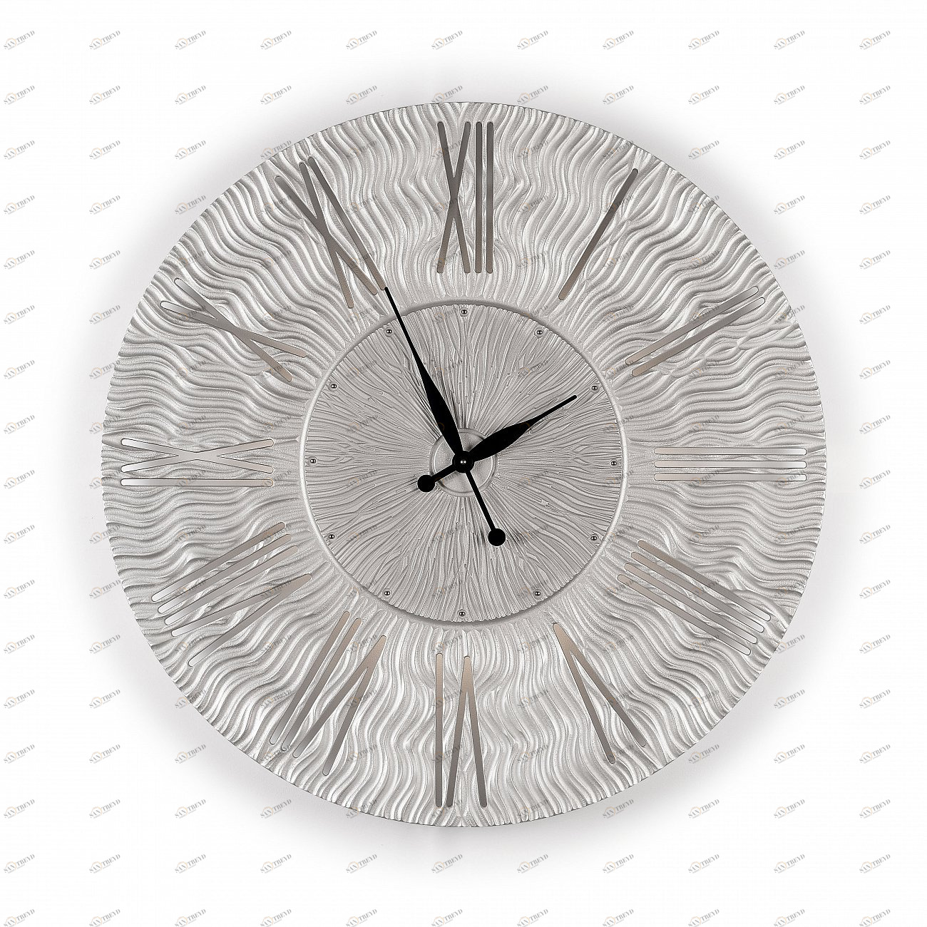 Часы настенные круглые серебро TWINKLE IN SHAPE TWINKLE 00-3860059 Серебро 