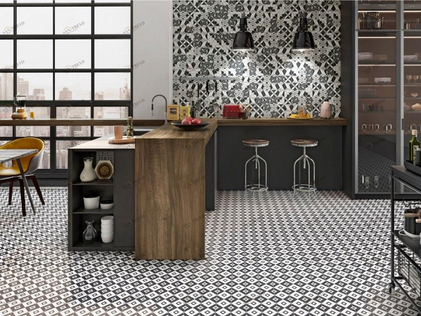 RECER Настенная / напольная плитка из глазурованного керамогранита с эффектом энкаустики sun-id-1385148