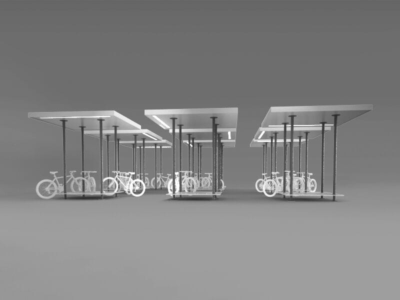 Велосипедный навес Viscio Urban Design EUCLIDE ARCH-00114030 - Вид №8