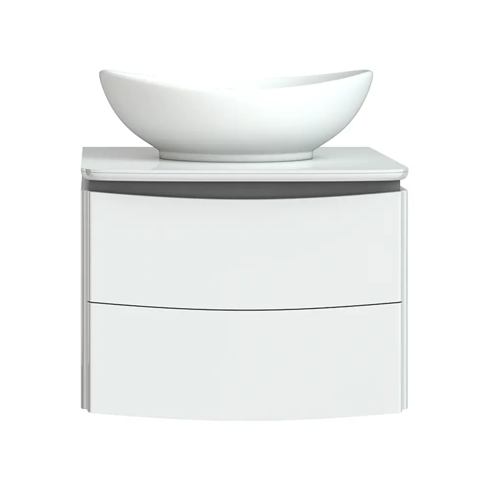 Тумба под раковину подвесная Vigo Cosmo 60 см цвет белый 82743094 STLM-2019642