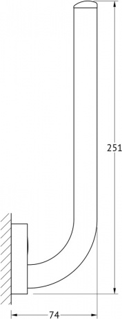 021 Держатель запасных рулонов т/бумаги LUX FBS Luxia - Вид №1