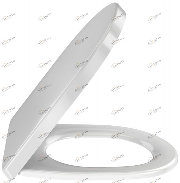 E24888-00 Крышка-сиденье из термодюра с механизмом 'плавное опускание' Jacobdelafon ODEON RIVE GAUCHE Santreyd