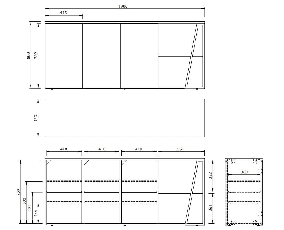 Шкаф с распашными дверями TemaHome Альби ARCH-00128289 - Вид №11