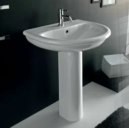 25353 Подвесная раковина настенная овальная Ceramica Hidra PLUVIA белая