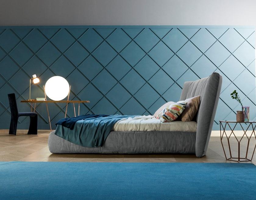 Bonaldo Кровать с обивкой из ткани sun-id-1445183 - Вид №1