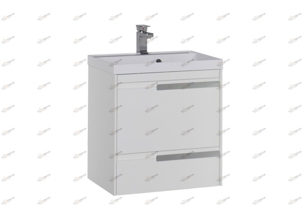 Тумба с раковиной Aquanet Тиволи 60 белый 0018005300179393