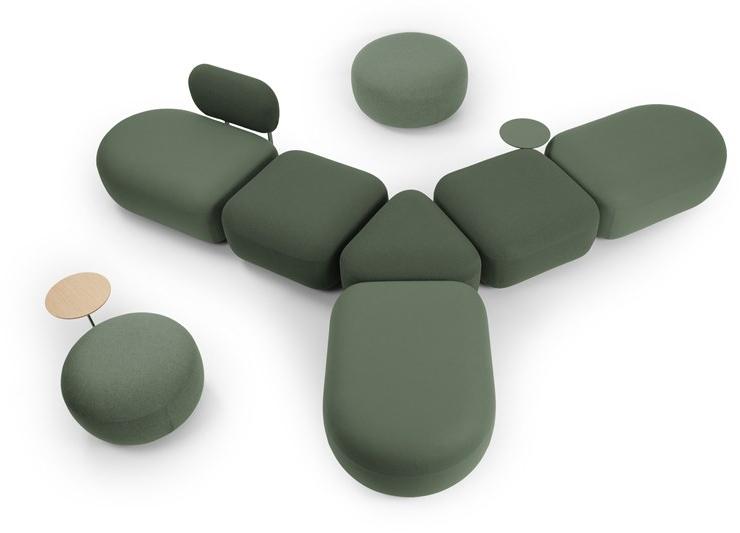 True Design Квадратный пуф с полкой для журналов Code Cd 60sq / cd 75sq - Вид №7