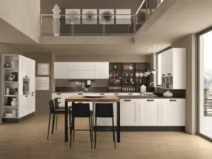 Febal Casa Кухня с ручками с полуостровом