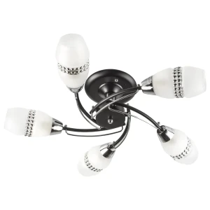 Люстра Полина 5xE14x60 Вт, металл, цвет тёмное дерево 14185077 STLM-2049125