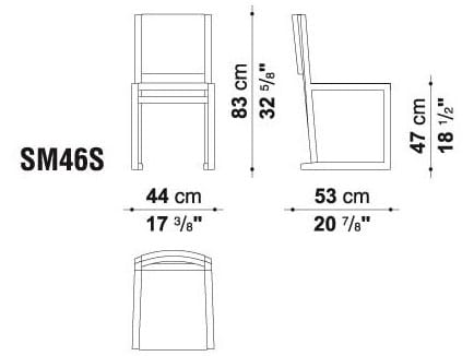 Стул из массива дерева Maxalto ARCH-00097878 - Вид №1