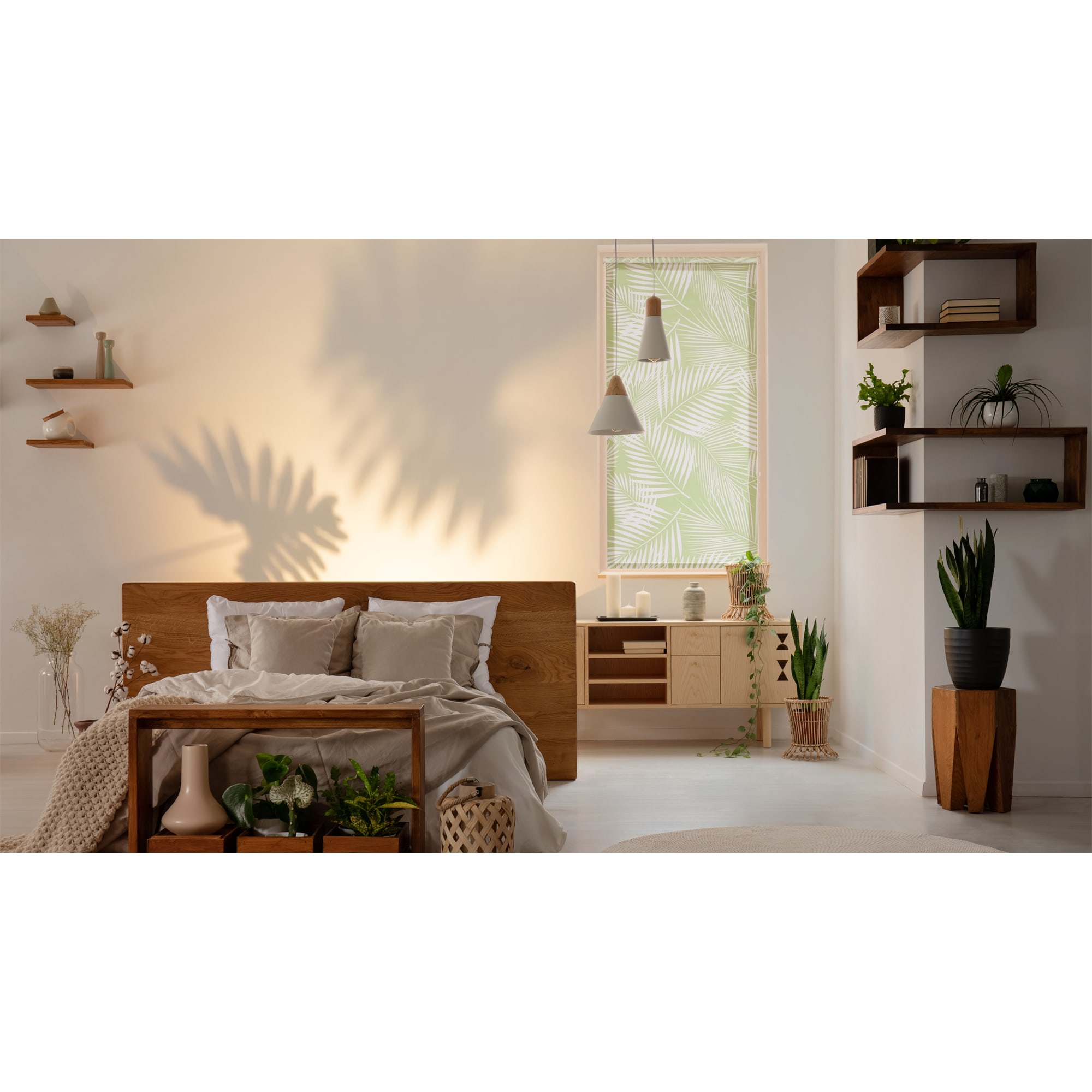 82023865 Штора рулонная «Тропики», 80х160 см, цвет салатовый Santreyd  - Вид №6