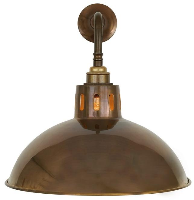 Mullan Lighting Бра с прямым светом ручной работы из латуни Paris industrial Mlwl366  - Вид №1