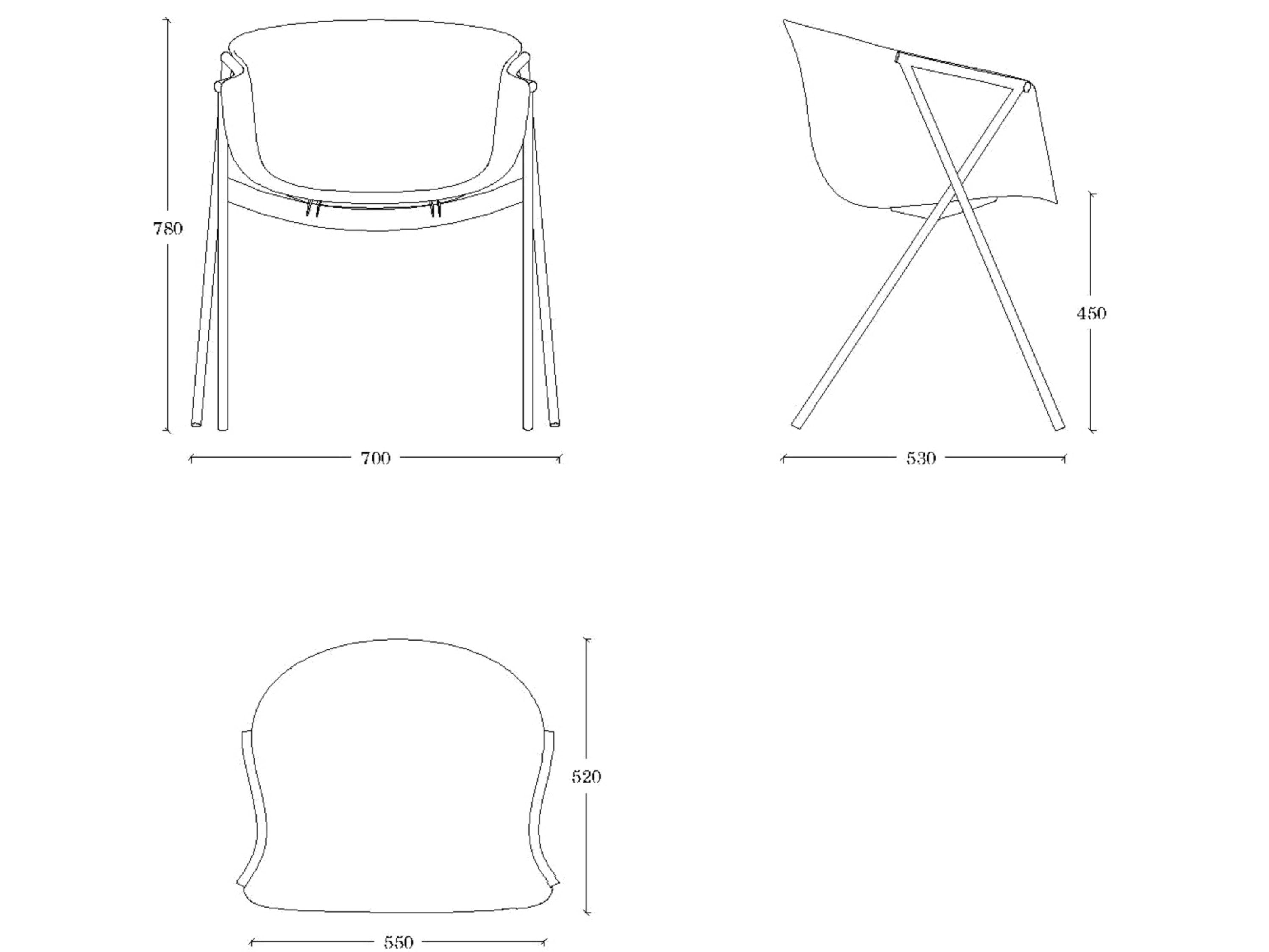 Полипропиленовый стул с подлокотниками со встроенной подушкой ONDARRETA Bai ARCH-00140837 - Вид №4