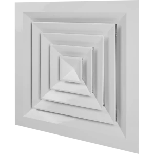 Диффузор вентиляционный Ore ДП4 450x450 мм пластик цвет белый